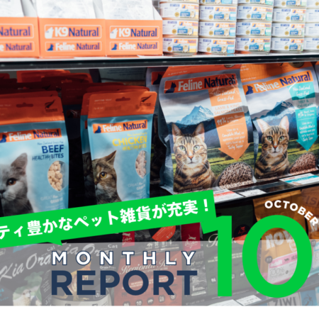 【Monthly REPORT 10】バラエティ豊かなペット雑貨が充実！